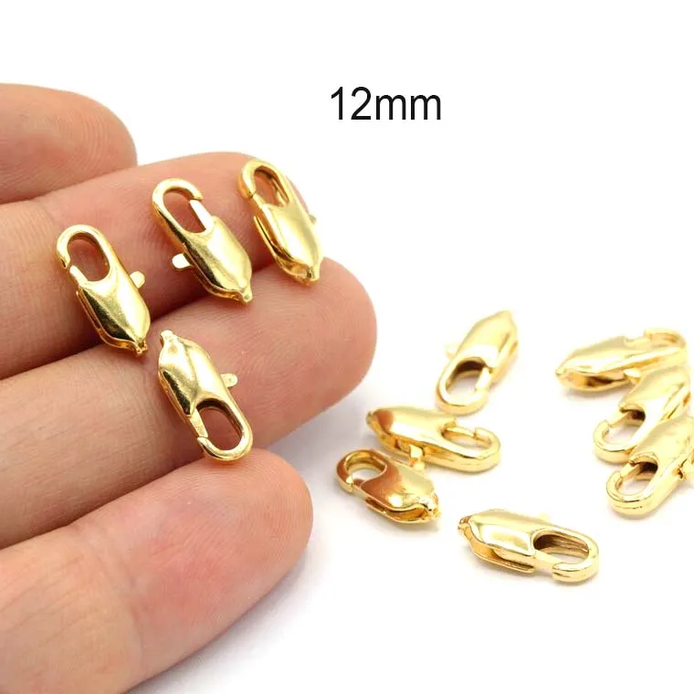 10 Pcs Pkg. Best quality of Rectangle Lobster Claw clasp lock for jewelry making