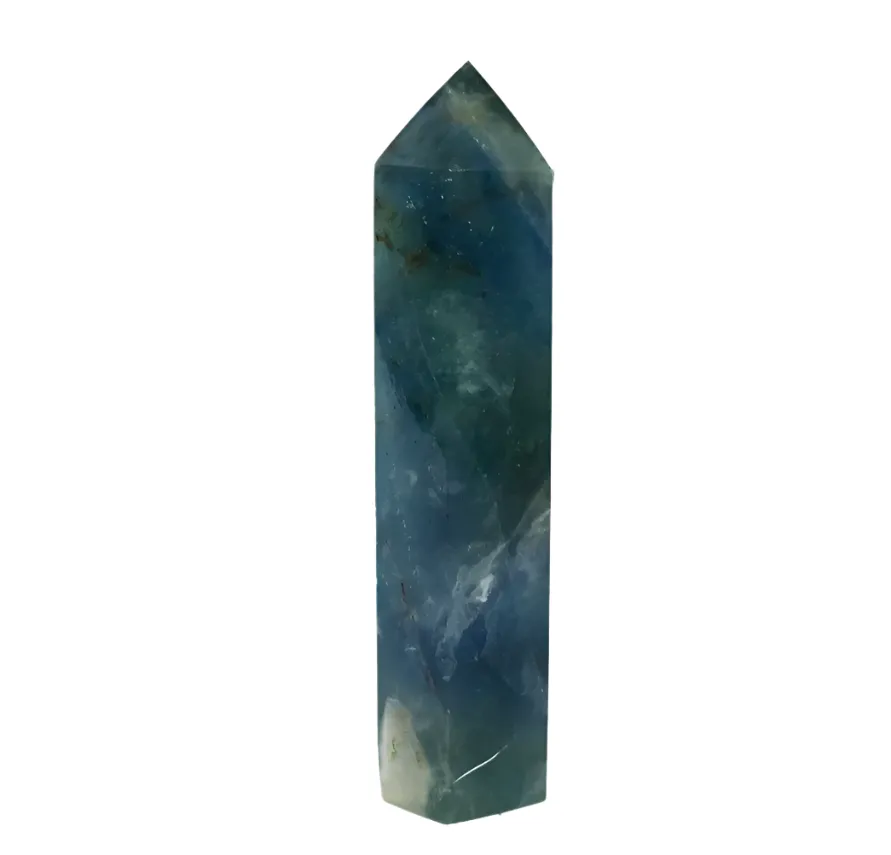 100G Blue Fluorite Crystal Tower