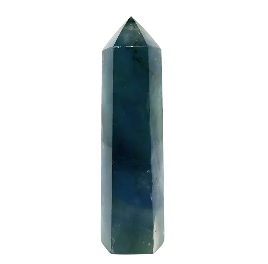 100G Blue Fluorite Crystal Tower