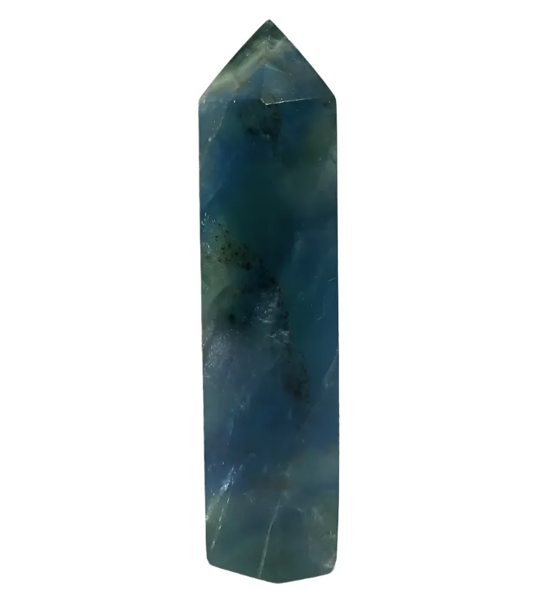 100G Blue Fluorite Crystal Tower