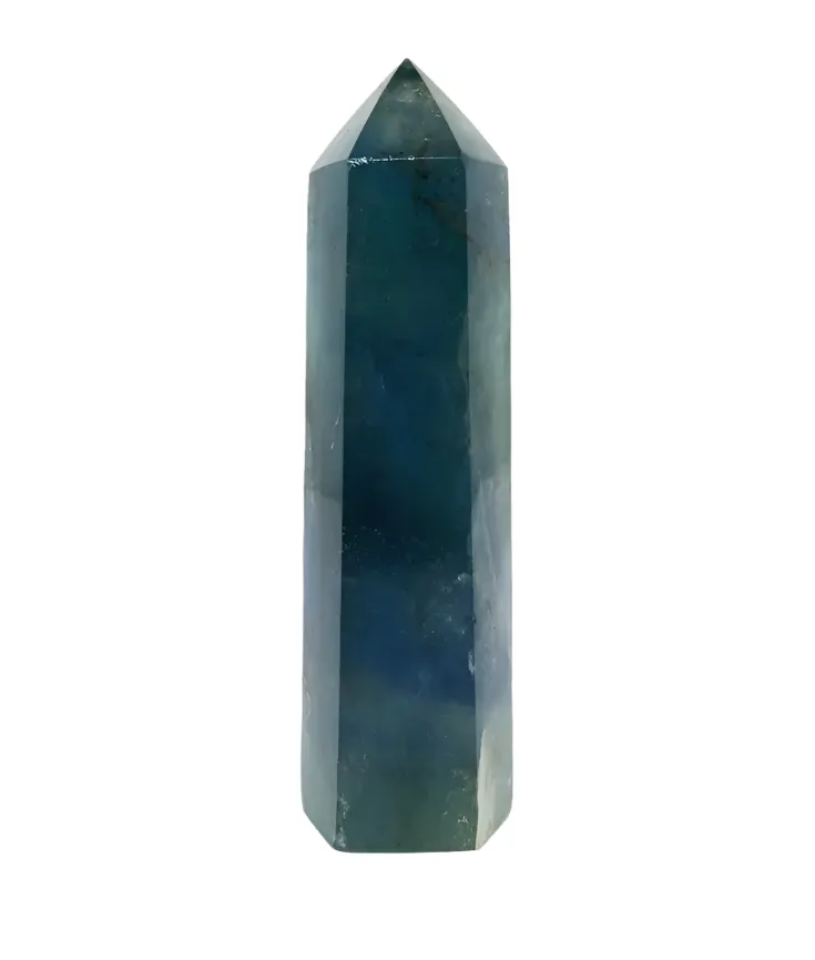 100G Blue Fluorite Crystal Tower