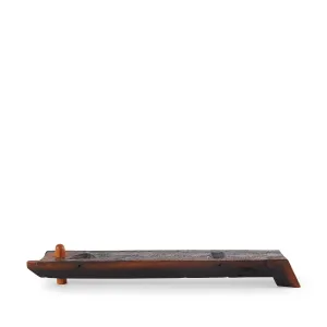 #14 Japanese Zelkova and Reclaimed Wood Display Shelf C