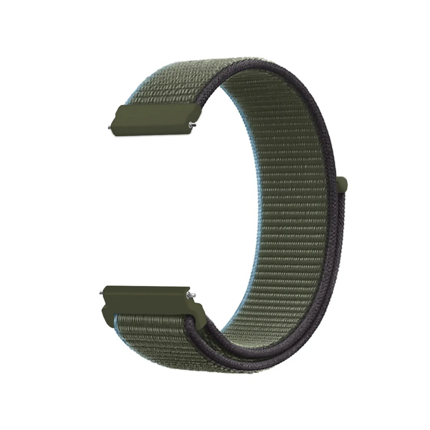 22mm SmartWatch Sport Loop Nylon Bands Inverness Green