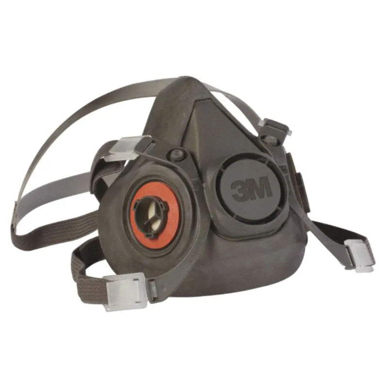 3M 6000 Half Face 4 Point Adjustable Reusable Respirator - Gray, Large