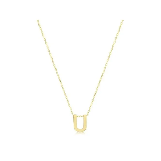 9ct Yellow Gold Initial Necklace NK435/U