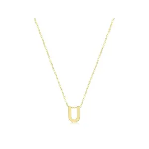 9ct Yellow Gold Initial Necklace NK435/U