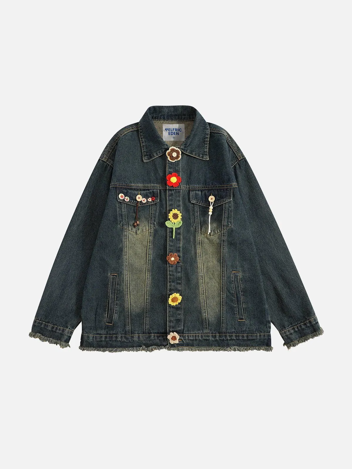 Aelfric Eden Detachable Flower Denim Jacket