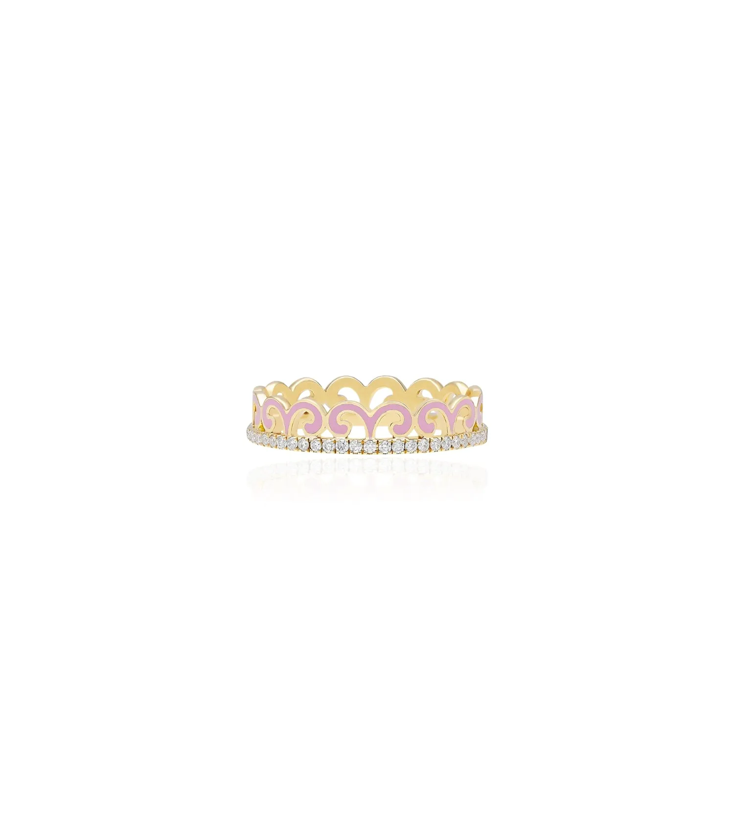 Alma Blush Scroll Ring