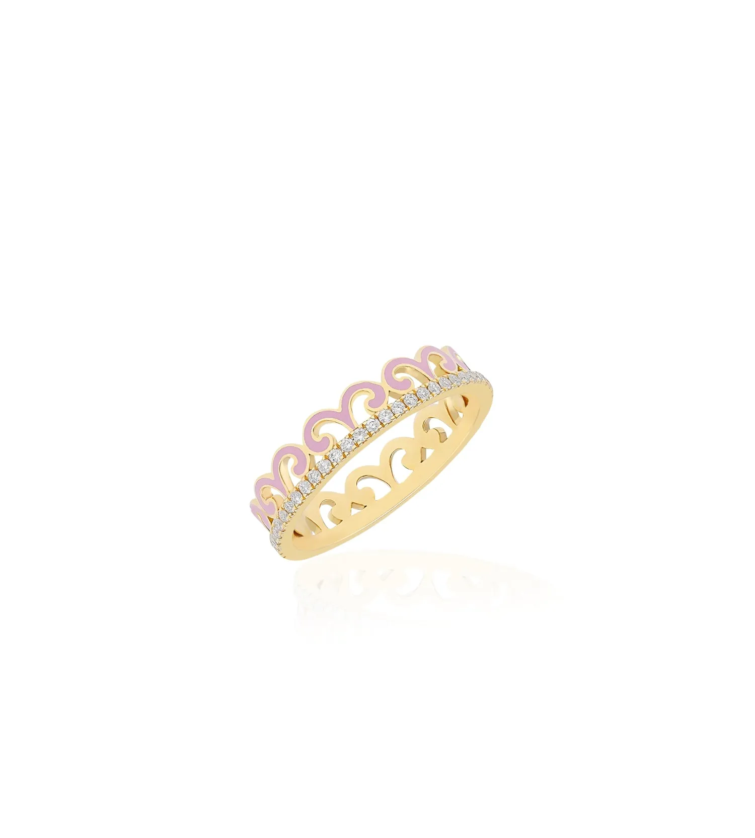 Alma Blush Scroll Ring