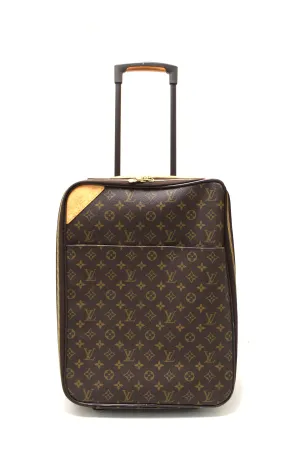 Authentic Louis Vuitton Classic Monogram Pegase 45 Luggage Rolling Suitcase