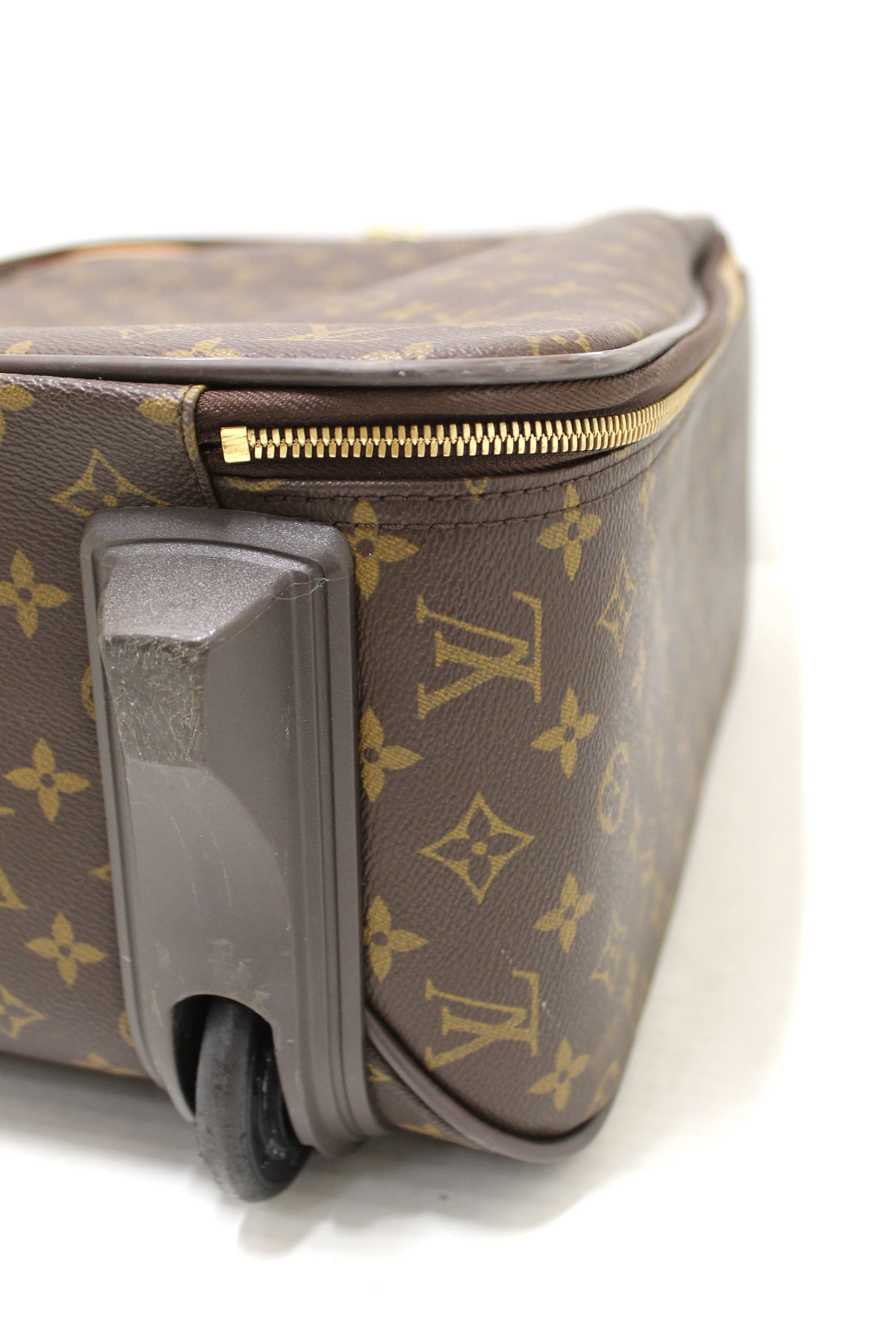 Authentic Louis Vuitton Classic Monogram Pegase 45 Luggage Rolling Suitcase