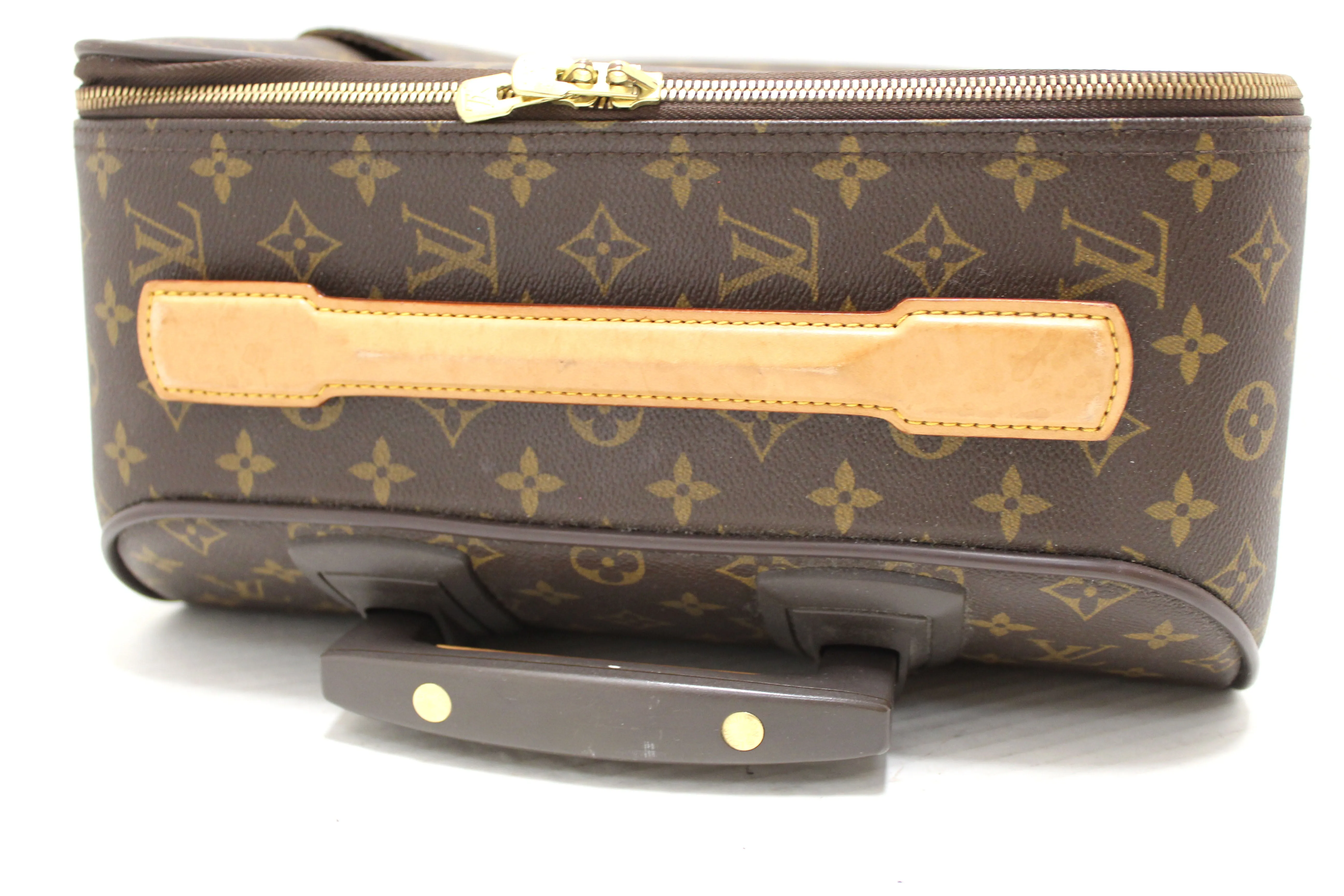 Authentic Louis Vuitton Classic Monogram Pegase 45 Luggage Rolling Suitcase