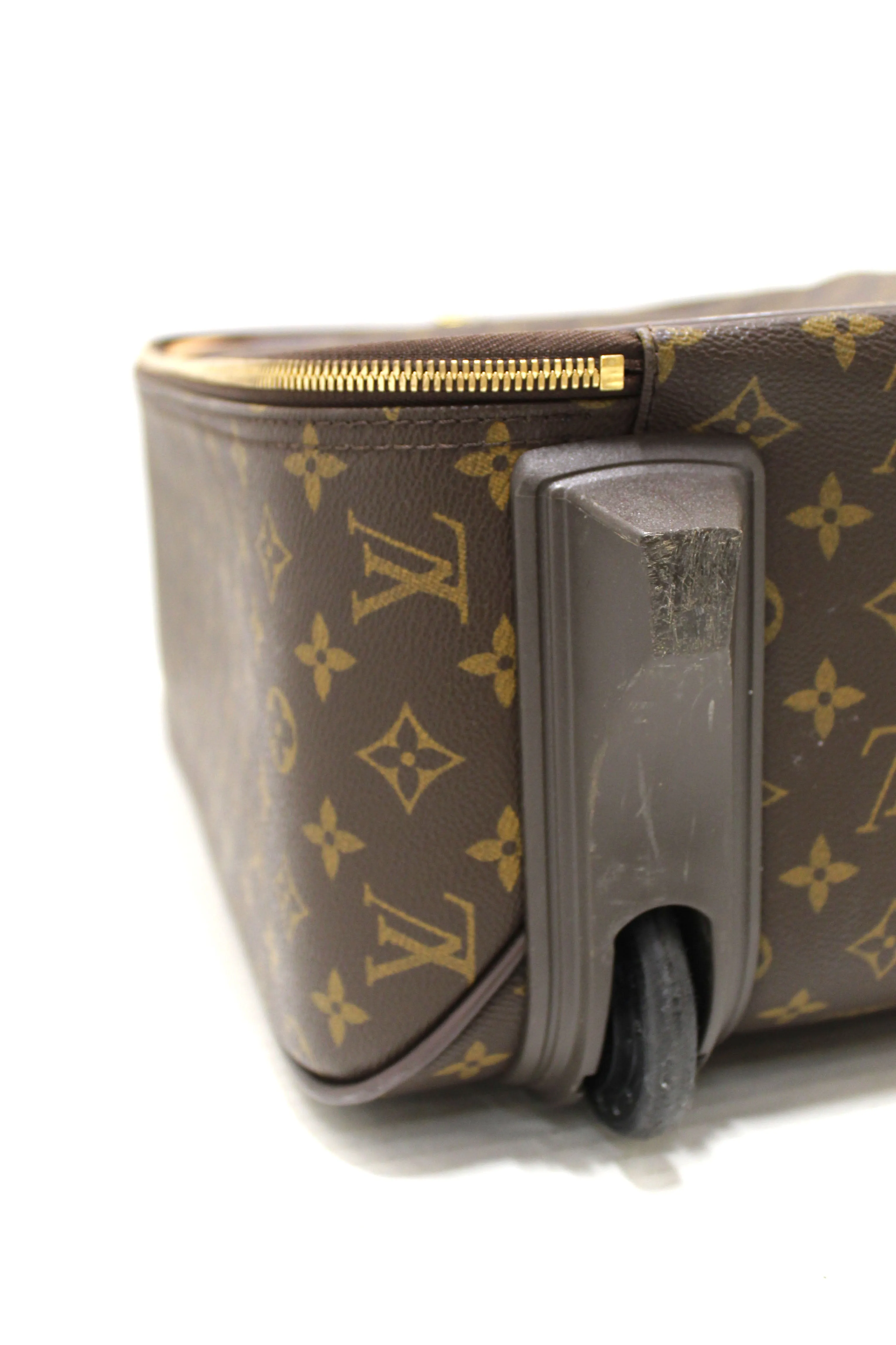 Authentic Louis Vuitton Classic Monogram Pegase 45 Luggage Rolling Suitcase