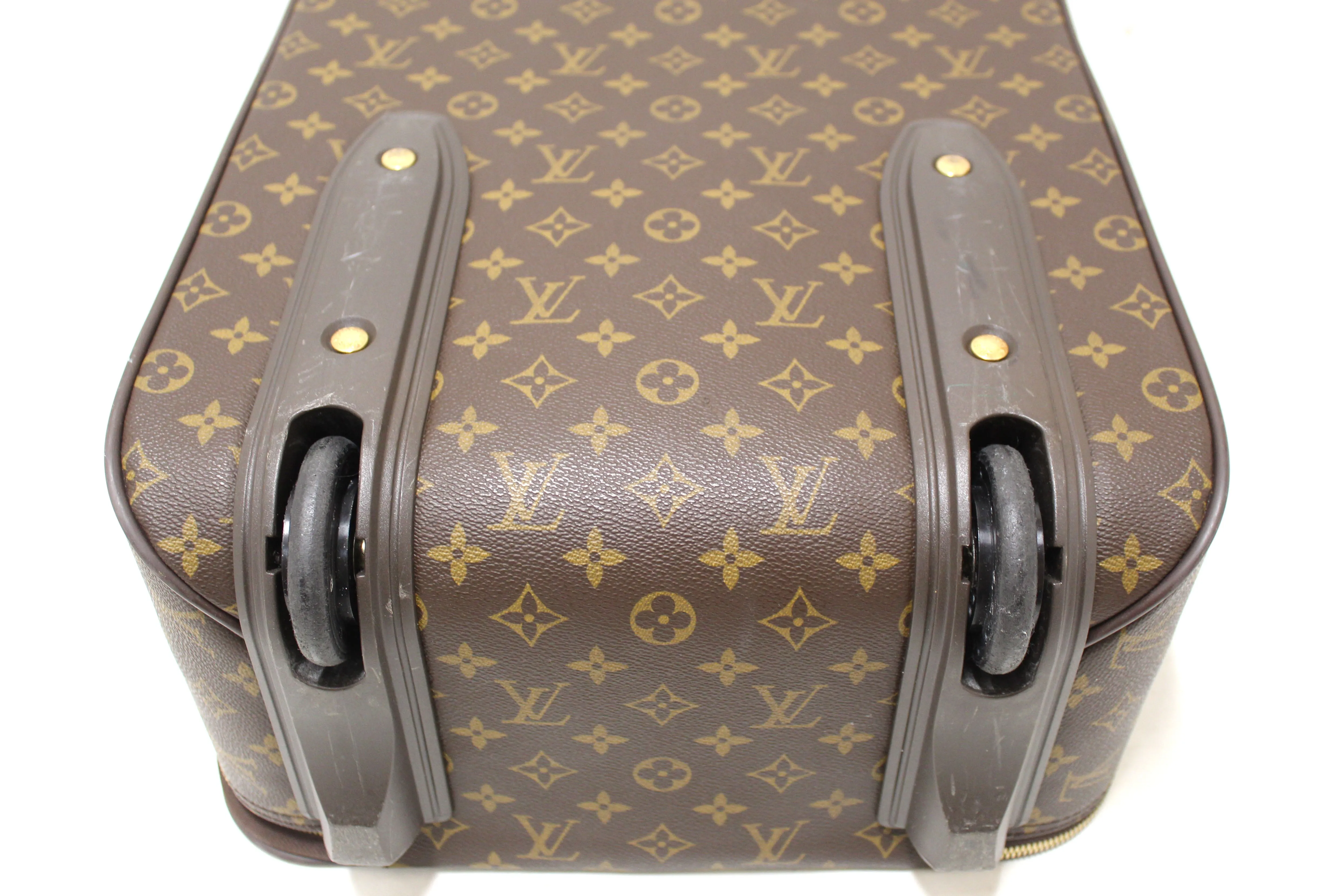 Authentic Louis Vuitton Classic Monogram Pegase 45 Luggage Rolling Suitcase