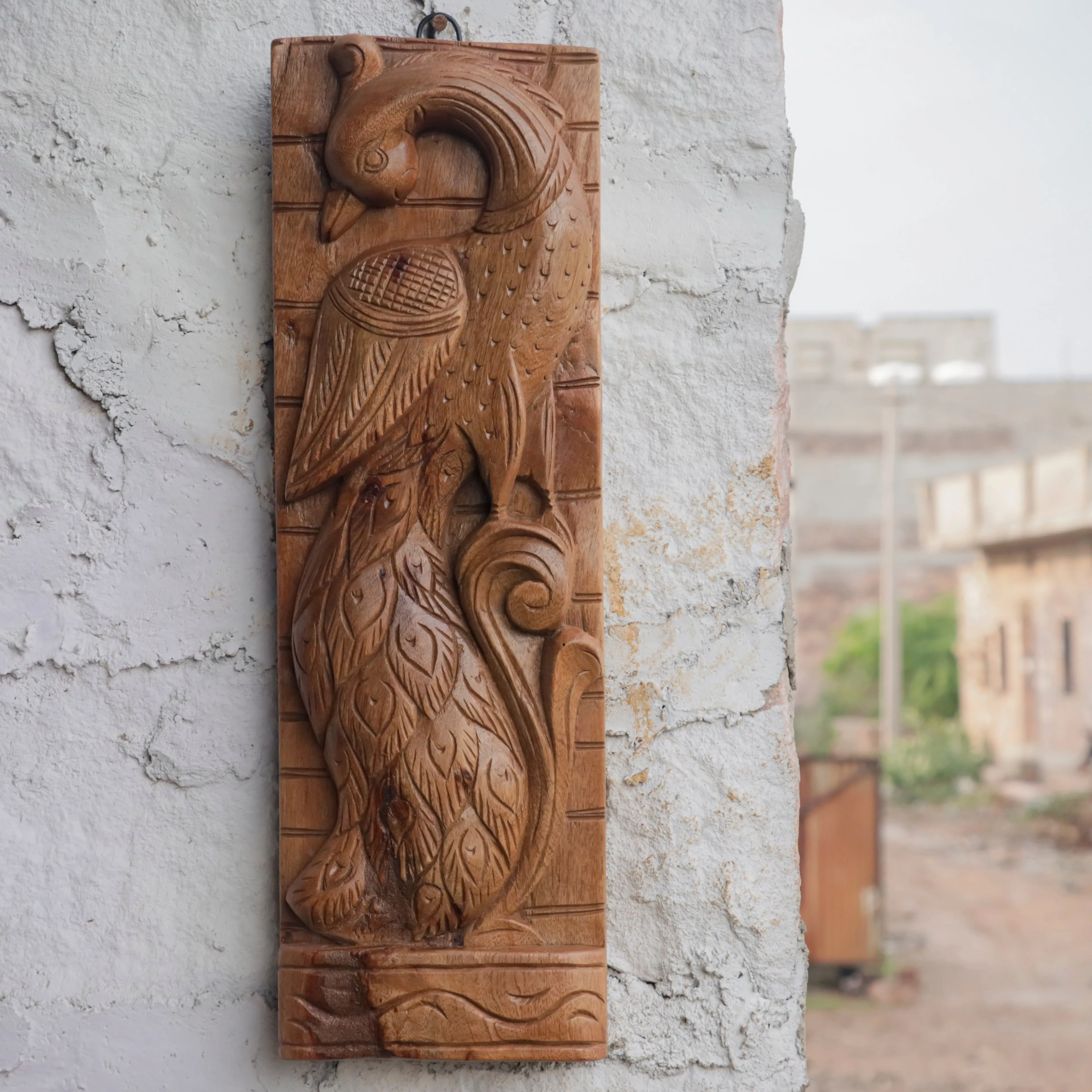 Beautifully Carved Bird Handmade Wooden Wall Decor