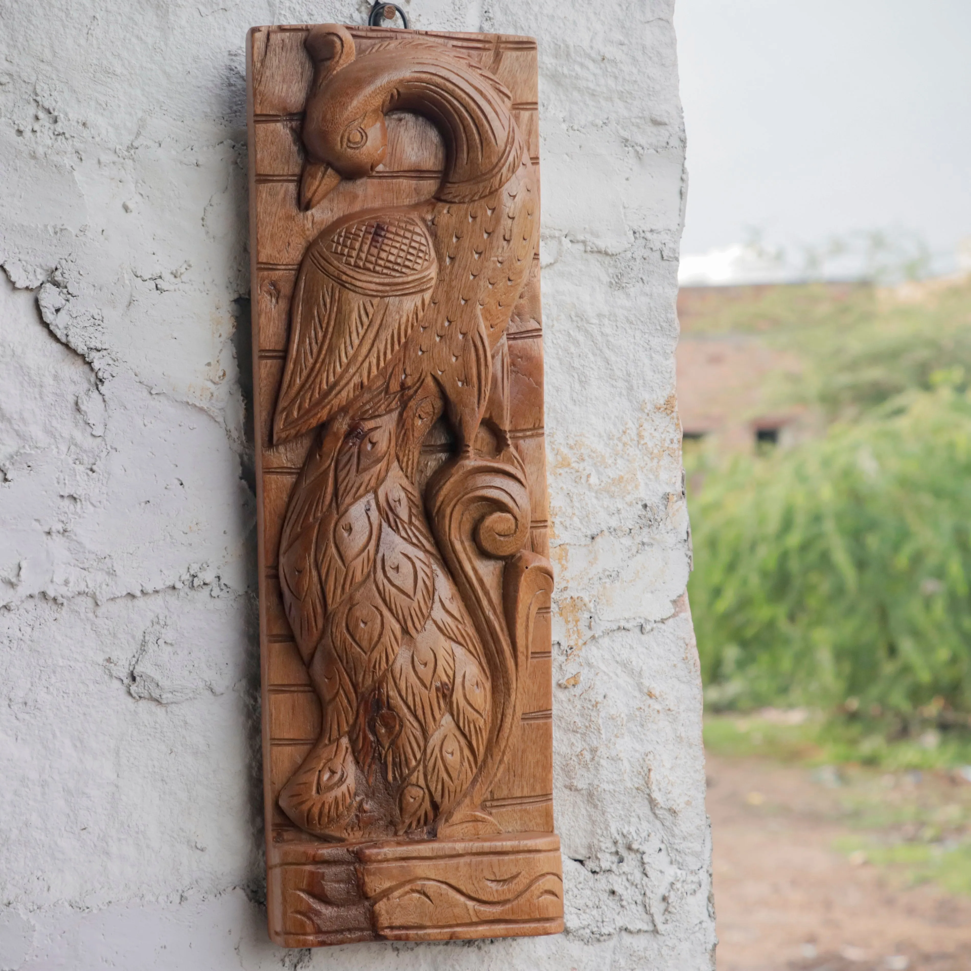 Beautifully Carved Bird Handmade Wooden Wall Decor