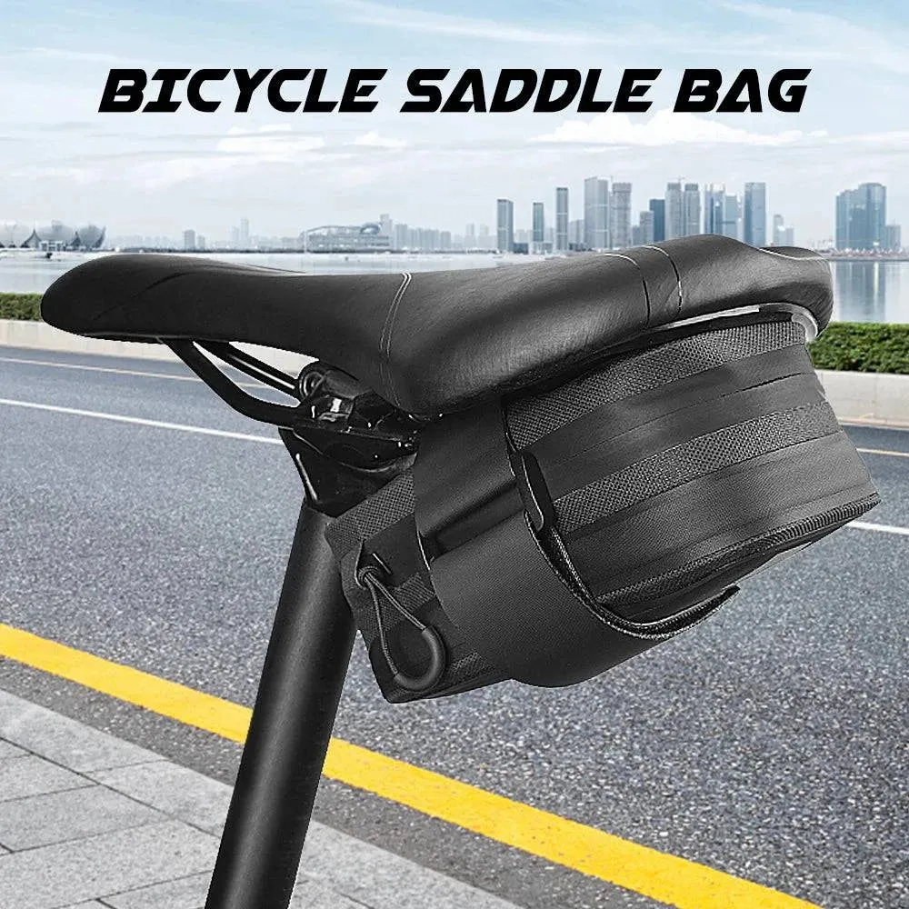 Bicycle Saddle Bag Bike Seat Bag Reflective Cycling Rear Seat Post Bag Large Capacity Tail Rear Bag Bike Accessories