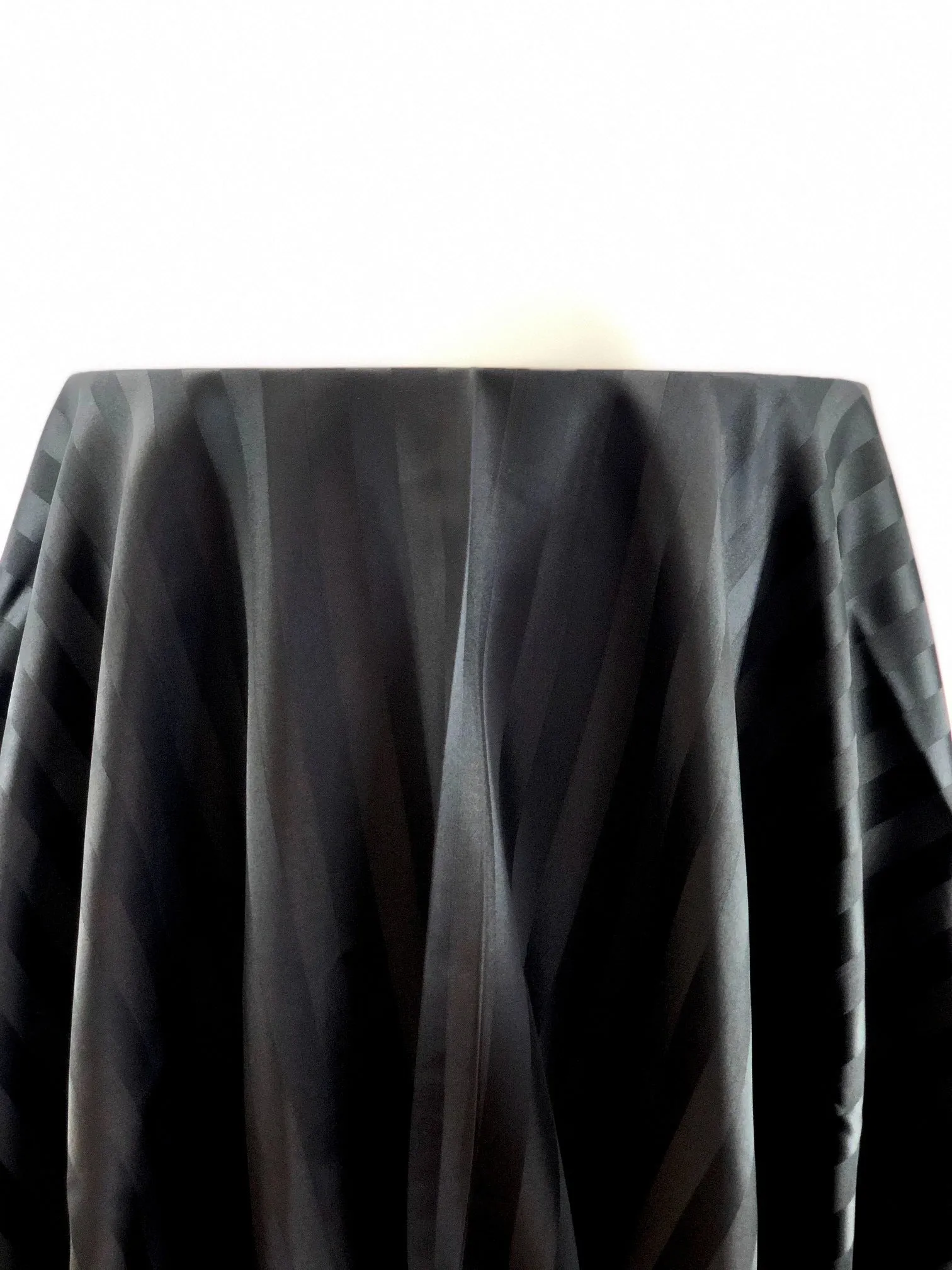 Black Stripe Polyester Tablecloth