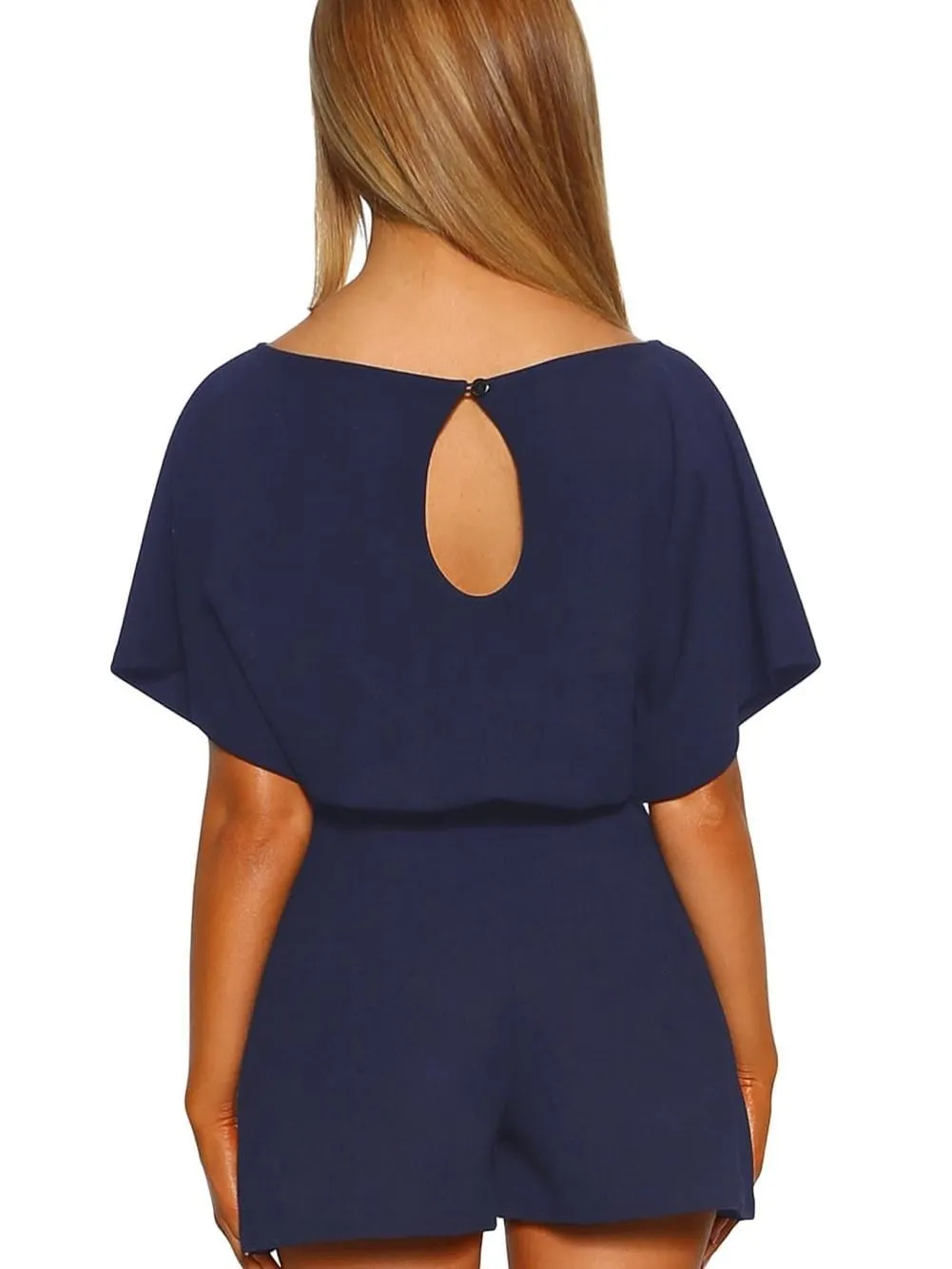 Blue Chic Belted Playsuit