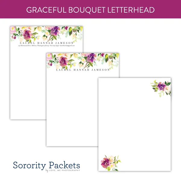 Boho Chic Custom Letterhead