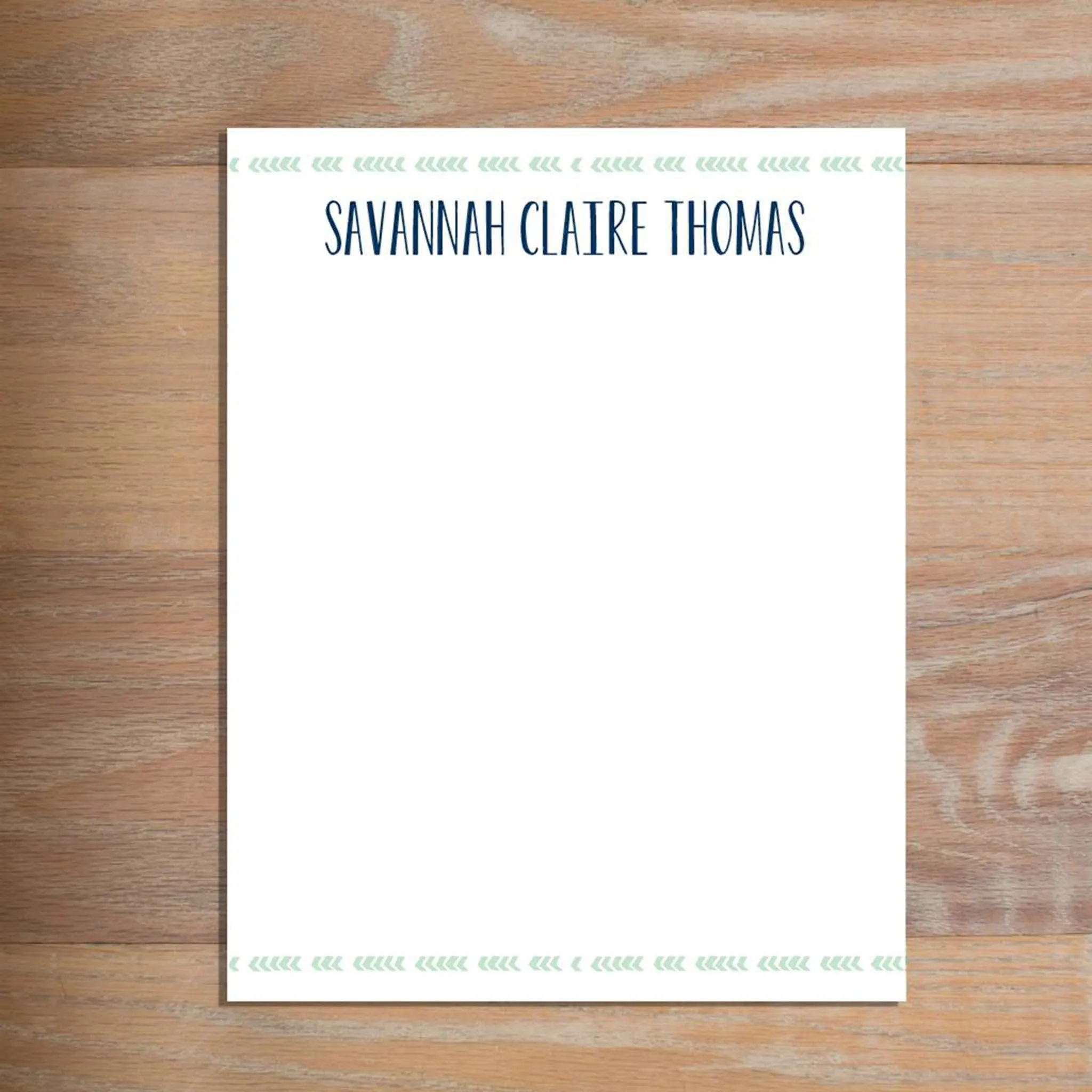 Boho Chic Custom Letterhead