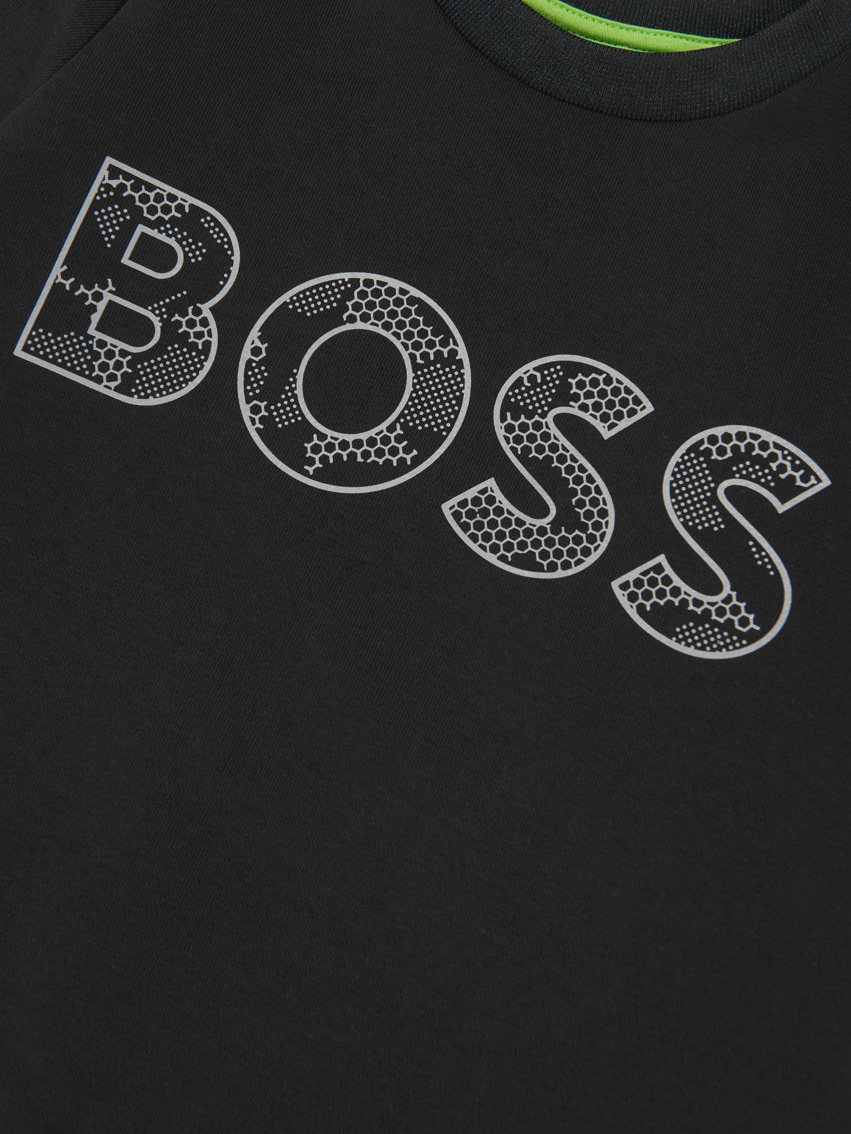 BOSS Boys Reflective Camouflage Logo Sweatshirt in Black