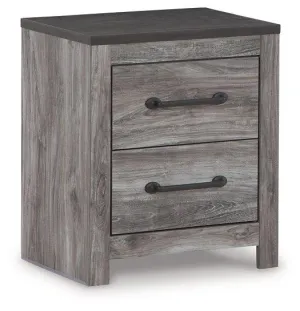 Bronyan Dark Gray Nightstand