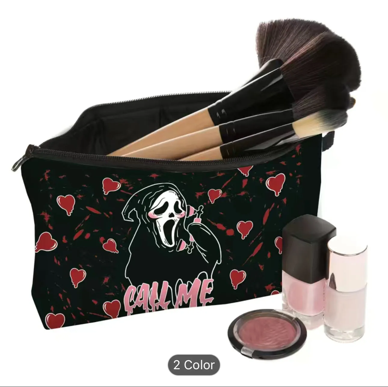 Call Me horror makeup bag