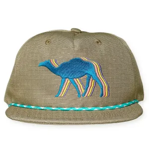 Camel Rope Hat / Biscotti Ripstop Nylon with Sapphire Camel