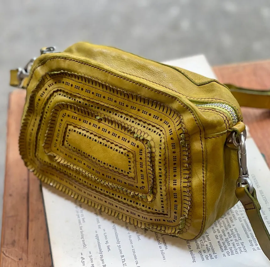 Campomaggi/Mustard green shoulder bag