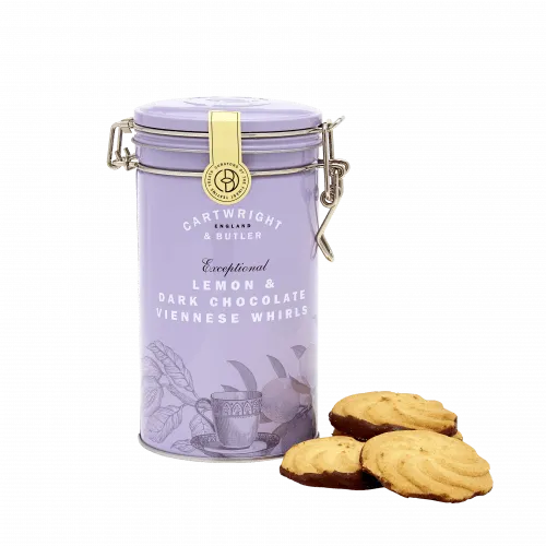 Cartwright & Butler Lemon & Dark Chocolate Viennese whirls, 200g