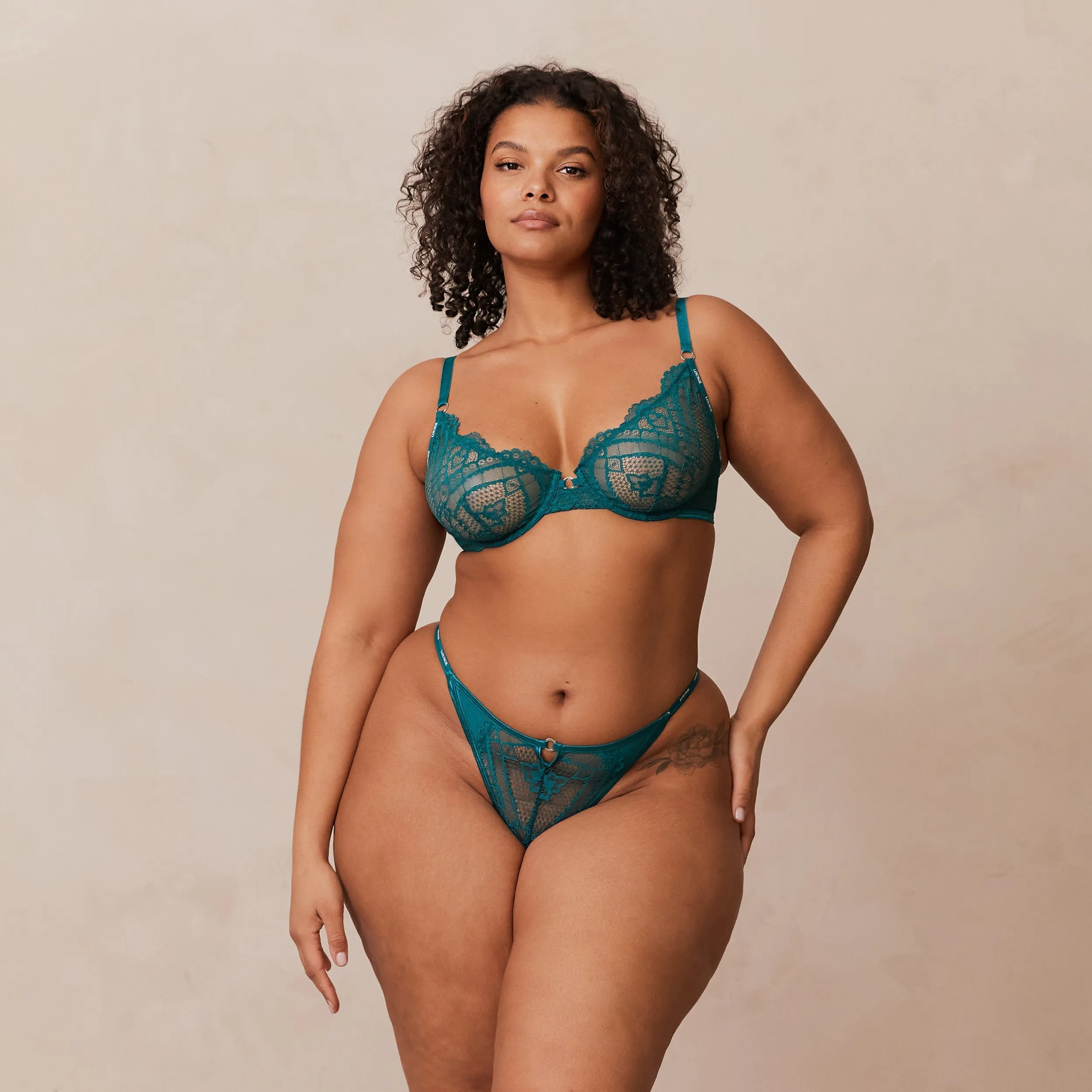 Charmed Balcony Bra  - Turquoise