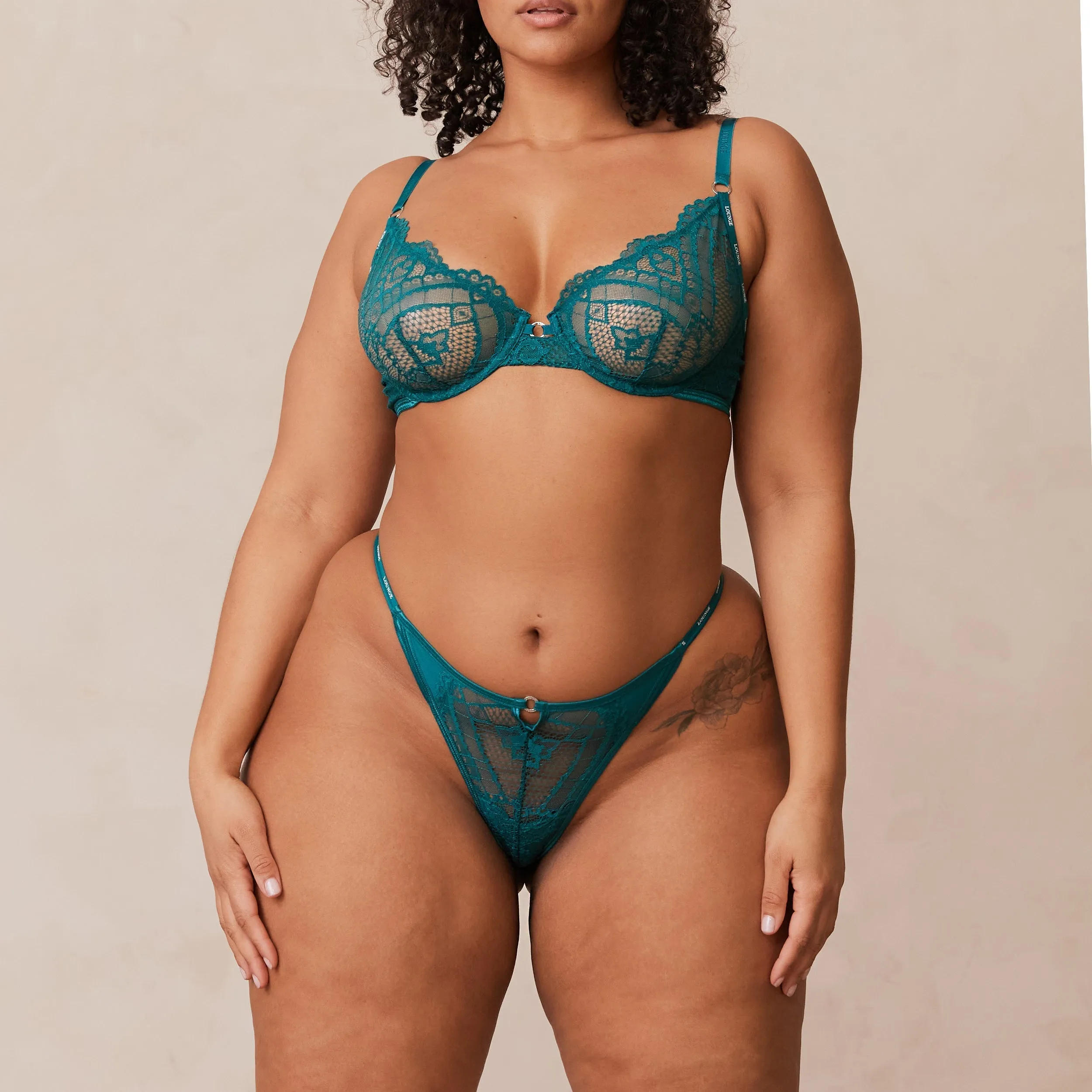 Charmed Balcony Bra  - Turquoise