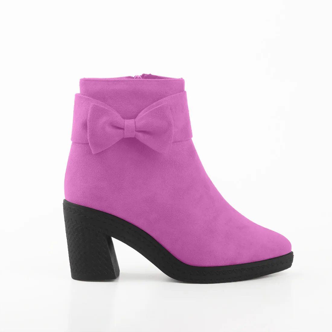 Chic Bow Booties Orchid