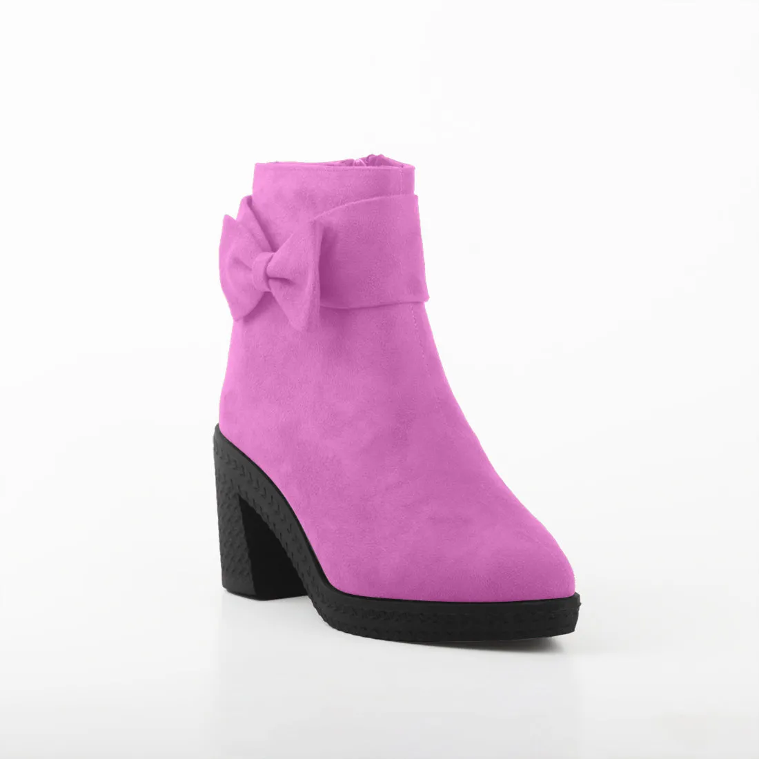 Chic Bow Booties Orchid