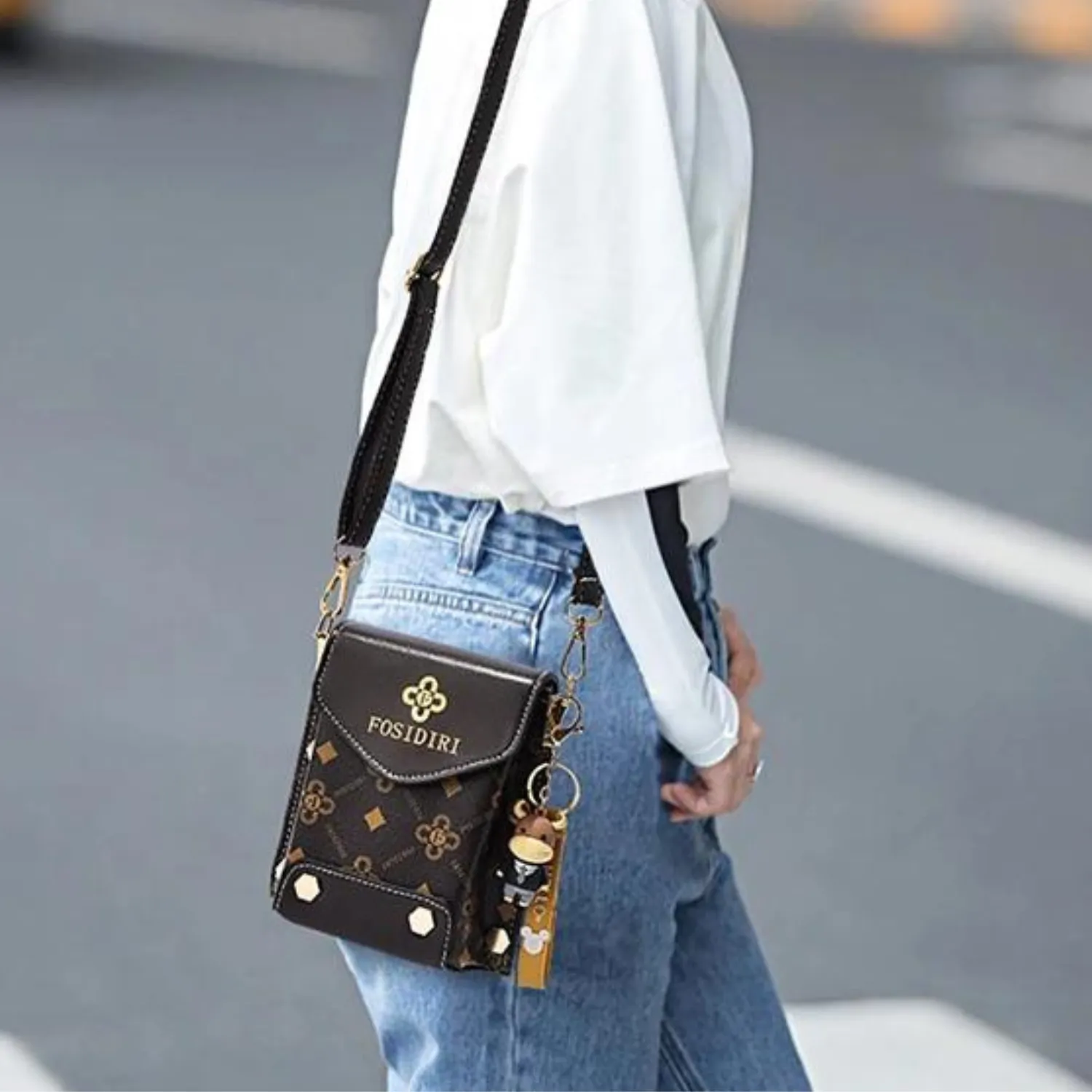 Chic Monogram Mini Crossbody Bag