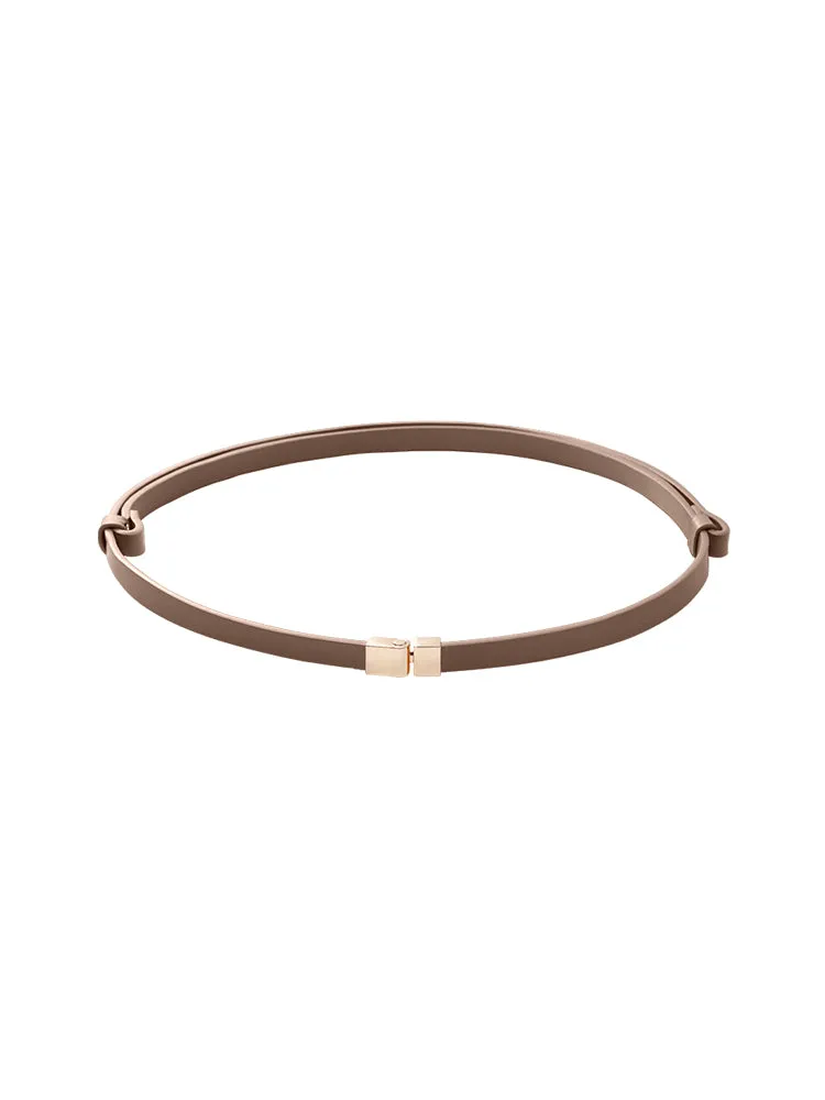 Chic Thin Leather Belt