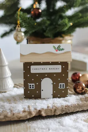 Christmas Bakery Wooden House