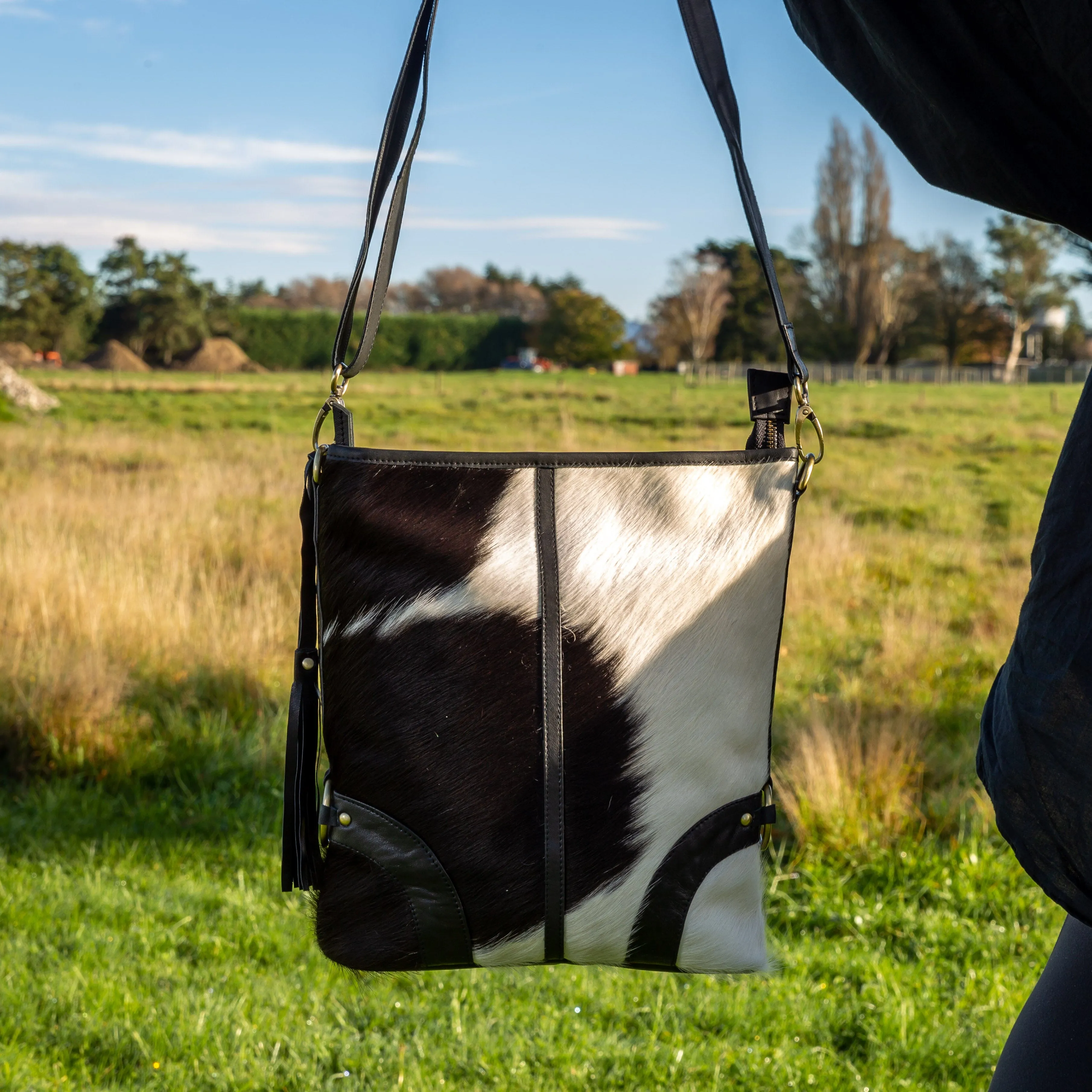 Clara Cowhide Messenger Bag