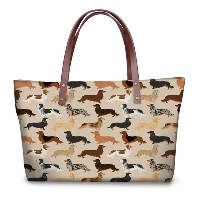 Colorful Dachshunds Shopper Bag