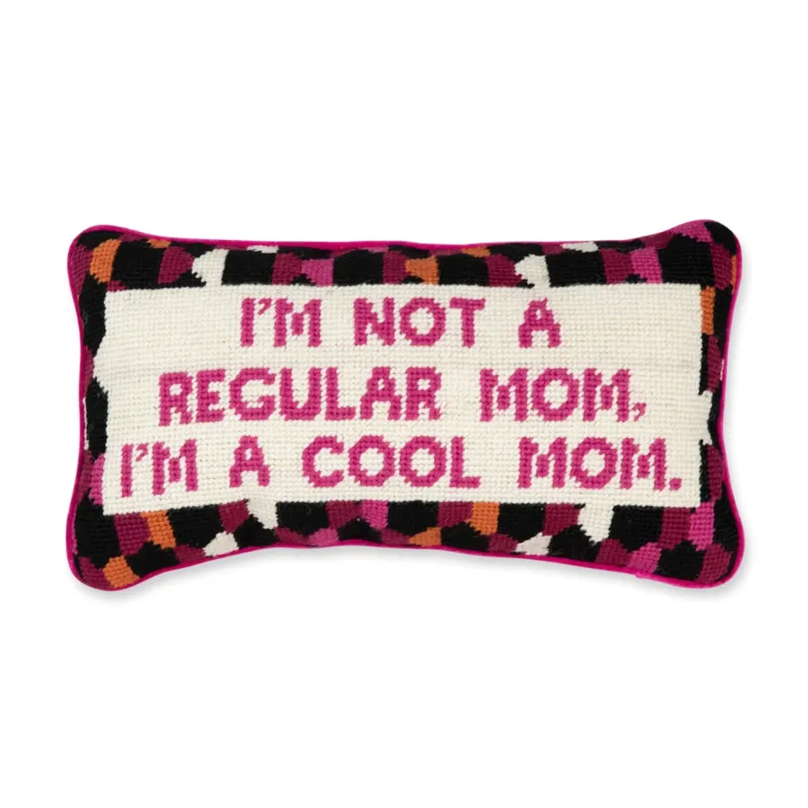 Cool Mom Needlepoint Pillow