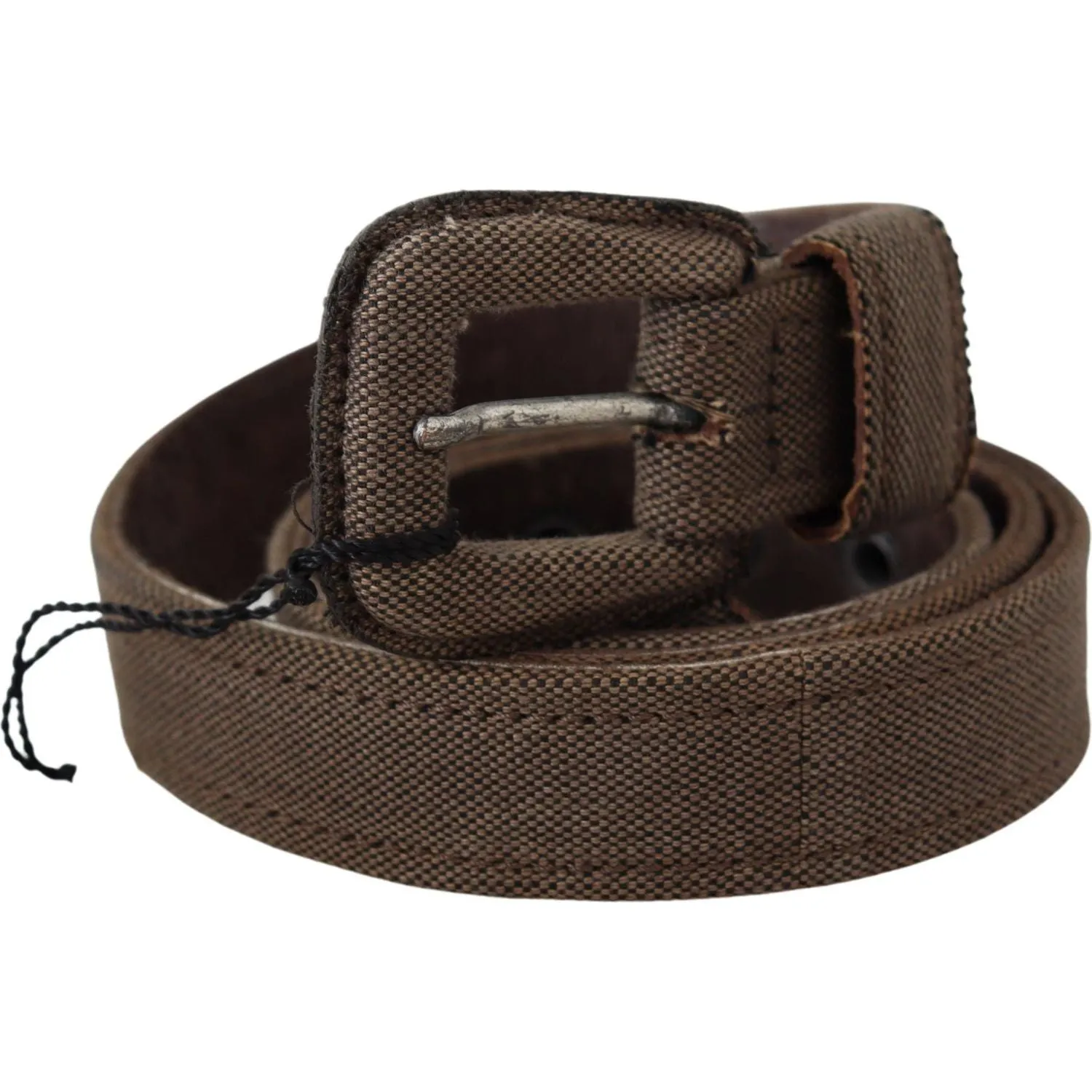 Costume National Elegant Brown Leather Waist Belt