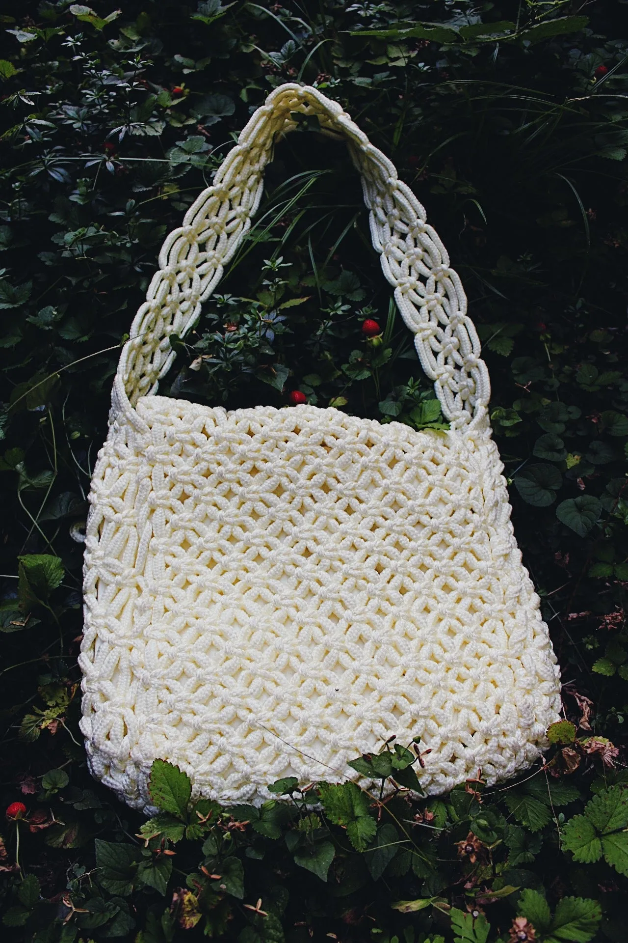 Crochet Messenger Bag