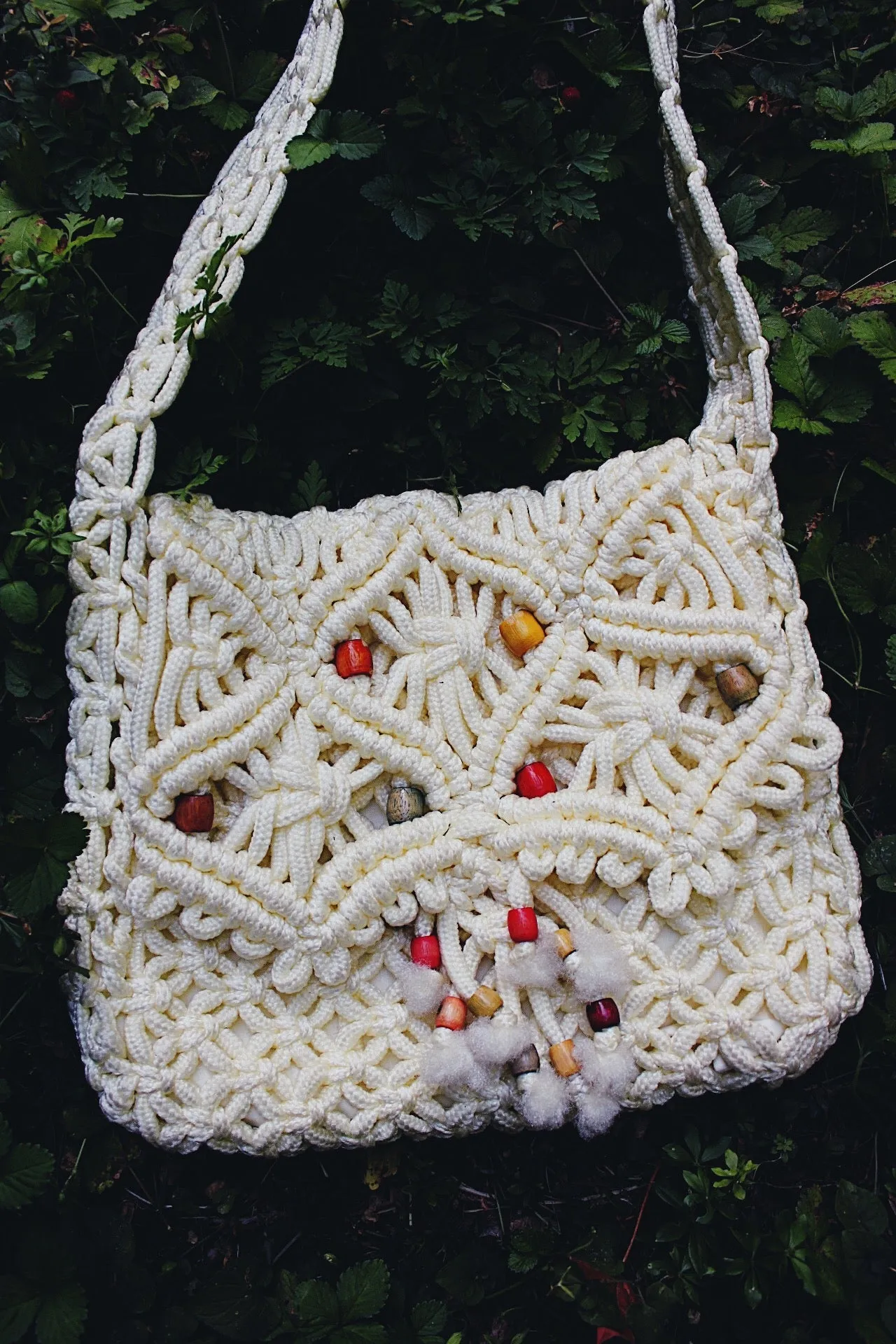 Crochet Messenger Bag