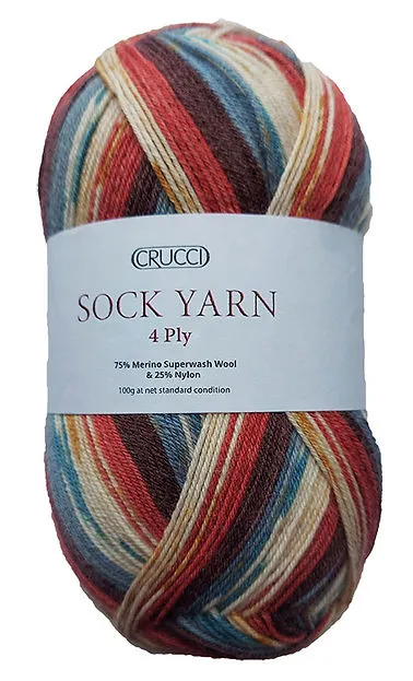 CRUCCI SOCK YARN 4PLY