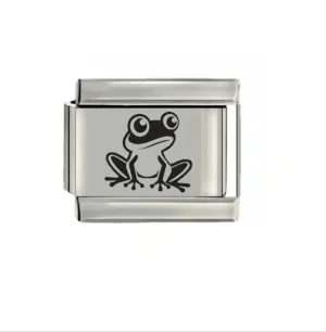 Cute Frog Italian Link Charm