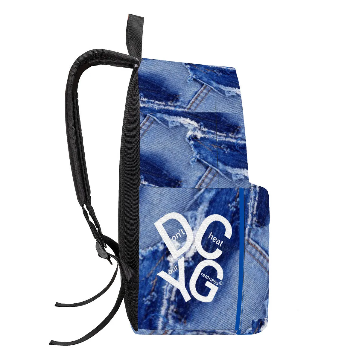 DCYG  White Logo & Denium Cotton Backpack