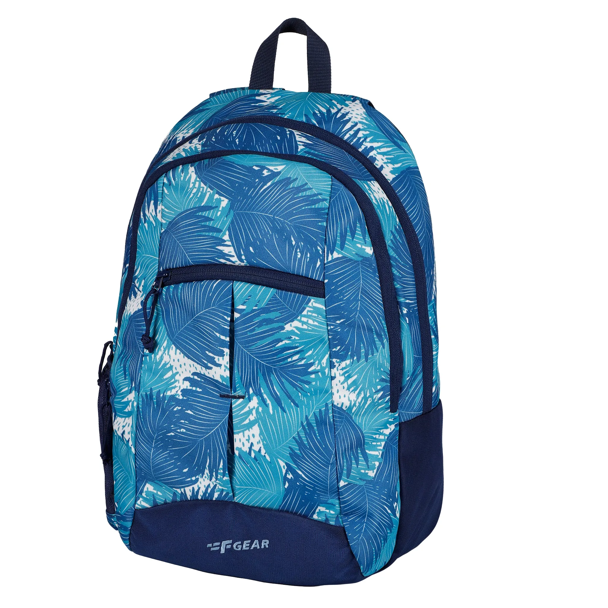 Ellis 17L Ferns Aqua Navy Blue Backpack