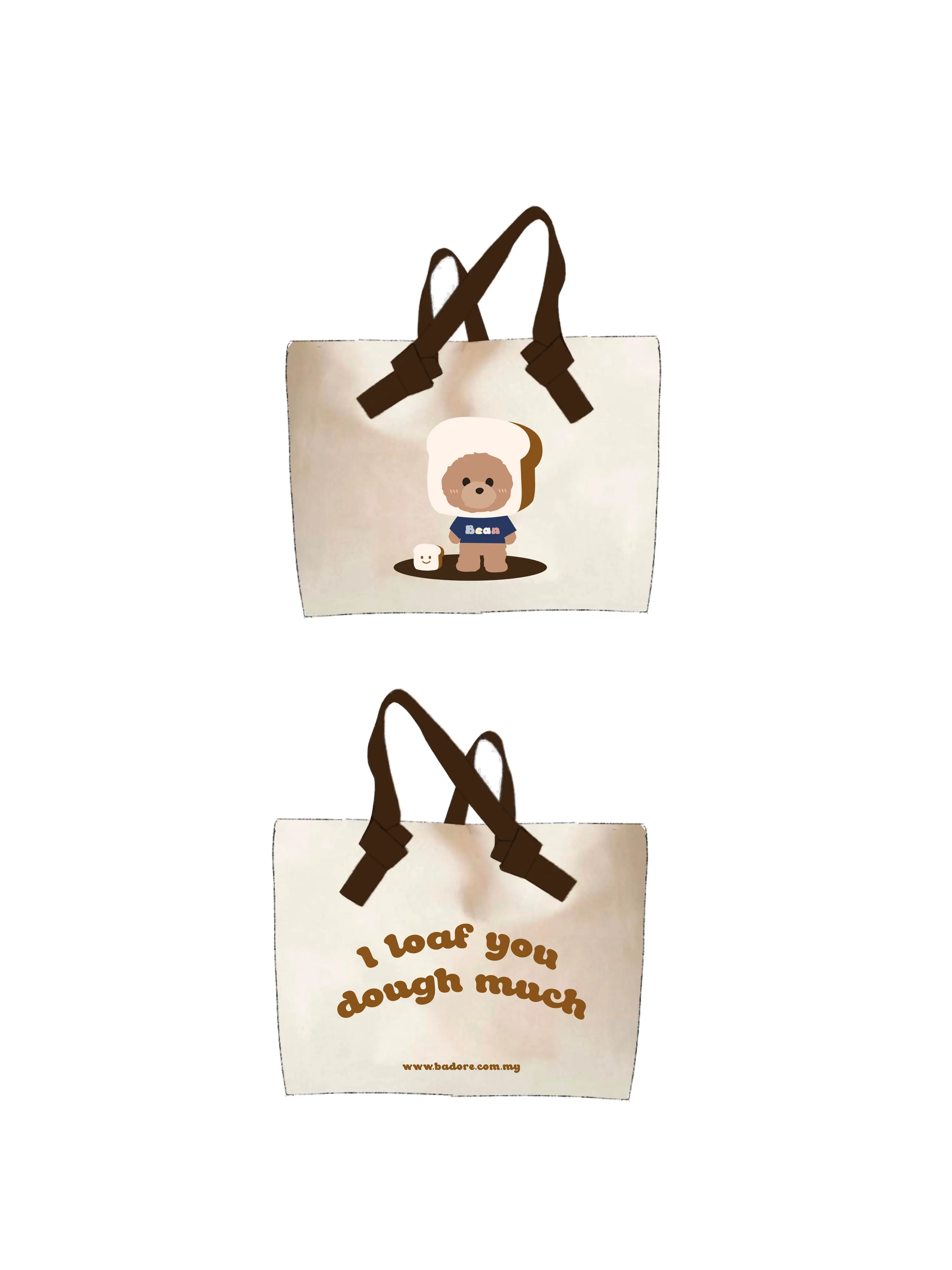 [EM] Toast Tote Bag Collection BROWN