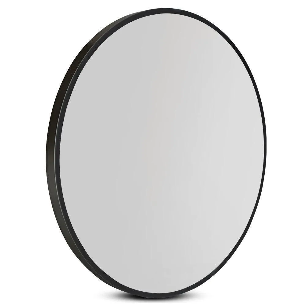 Embellir 90CM Wall Mirror Bathroom Makeup Mirror Round Frameless Polished